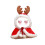 Christmas doll clothes set for 17cm dolls with hat sweater 1