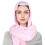 Dames tulband/sjaal met ruches - Polyester - One size 1