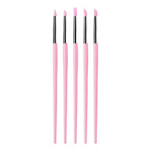 5pcs Silicone Tip Nail Art Pen Set-for Carving Professional Manicure Design Tool