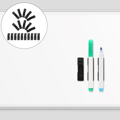 20Pcs Plastic Pen Clips Self-Adhesive Black Pen Holders for Office Use 1