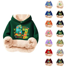 Colorful Printed Kids Hoodie Sweatshirt With No Pockets Color Design Youth Hoodie For Boys Cozy Everyday Wear Easy Care Lightweight