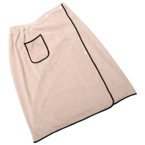1Set Travel Friendly Bath Towel Microfiber Wearable for Beach Use