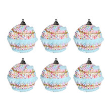 6-Piece Christmas Baubles Set – Decorative Tree Ornaments, Pendants, Hanging Decor, Compatible with Hotel Style