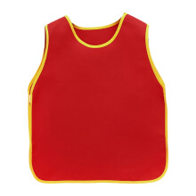 Art Smock Apron Portable Waterproof Sturdy Sleeveless Paint Smock for Boys Girls Red