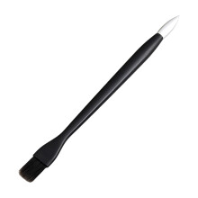 Scratch Drawing Pen Double Tip Brush Art Tool Black Silver