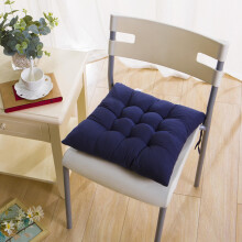 2-Pack Indoor/Outdoor Dining Chair Cushions, Non-Slip Navy Seat Pads for Kitchen, Garden, Patio & Office – Decorative Gift
