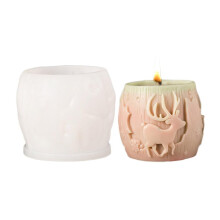 Pekkaxy 3D Christmas Tree Candle Mold, DIY Holiday Resin and Candle Making Kit