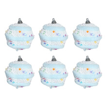 6-Piece Christmas Baubles Set, Tree Ornaments & Pendants, Decorative Balls for Hanging – Compatible with Hotel Style