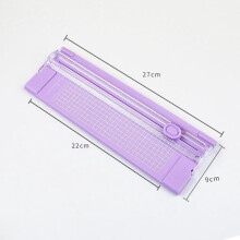 1pcs A4 Paper Cutter Portable Plastic Trimmer - Manual Desktop Slide Cutting Blade for Photos and Crafting