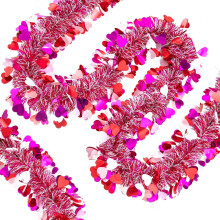 Valentine's Day Heart Tinsel Garland 50.8 ft
