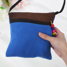 Blue Hamster Travel Carrier with Breathable Mesh for Small Pets and Sugar Gliders