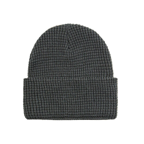 Gorro unissex de malha waffle – Gorro térmico macio e elástico.
