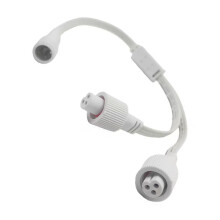 Outdoor Power Extension Cord Double Output Waterproof Y-Splitter for Permanent Light Setups Continuous Operate