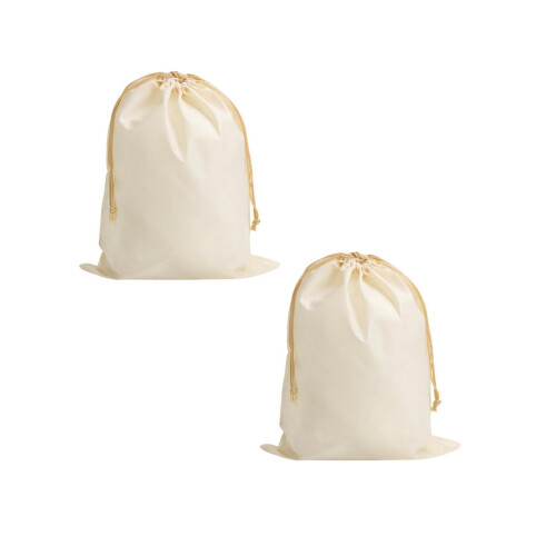 2Pack Thick Canvas Laundry Bag with Handles & Drawstring, Extra Large Washable Hamper Liner – Compatible with Standard Bins