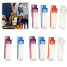 Travel Spice Containers with Spoon Portable Camping Condiment Set 10-Piece for Seasonings and Outdoor Cooking Needs
