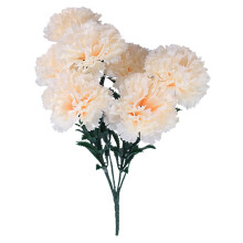 Bouquet de 7 œillets artificiels Xoxingysm avec tiges – idéal pour la fête des mères, les mariages et la décoration de table. Compatible avec