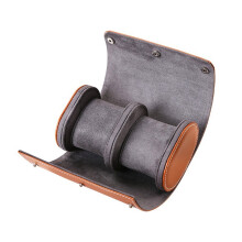 Handmade Leather Watch Rolls Box Travel Watch Roll with Velvet Wristwatch Holder Rings Display Cases for Men Adults