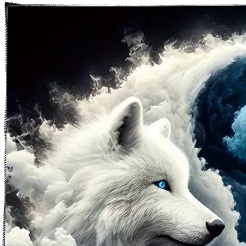 Tarots Tablecloth Dragon/Wolf Pattern Astrology Altars Cloth Divinations Card Table Cloth Tapestry Witchcrafts Supply