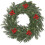 Kerstkrans van eucalyptus, 56 cm, met rode bessen 1