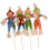 Ensemble de 4 décorations d'Halloween : épouvantails et accessoires de mise en scène polyvalents 1