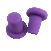 Bouchons de vin en silicone souple avec surface antidérapante, réutilisables et lavables au lave-vaisselle, lot de 2 – Compatibles avec les