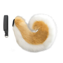 1/2Pcs Ears Headbands Tail Dog Costumes Dog Ears Headband Faux Furs Tail Halloween Cosplay Party Costumes