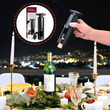Self-Pulling Wine Opener With Foil Cutter - Quality Twister Corkscrew, Manual Easy Turn Bottle Opener