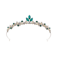 Krystal prinsessekrone til piger, legering og rhinsten, 14 cm