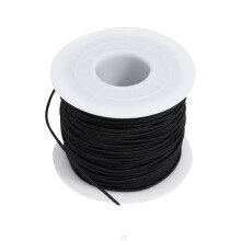 Voskovaná polyesterová šňůra 15 mm  44 yardů černá bílá