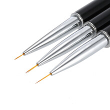 Nail Art Painting Brush 9mm Crystal Acrylic Nail Art UV Gel Painting Line Brush Nylon Hair Pen Manicure Nail Liner Tool