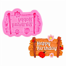 Happy Birthday Silicone Molds Chocolate Moulds for Cake and Cupcakes Decorations