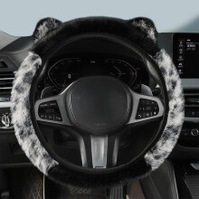 Coprivolante per auto in peluche, coprivolante in morbida fibra di carbonio caldo per l'inverno, coprivolante elastico, coprivolante universale