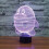 YSITIANNA3D Νυχτερινό Φως Πιγκουίνου, Λάμπα LED Illusion 7 Χρωμάτων με Διακόπτη Αφής, 1