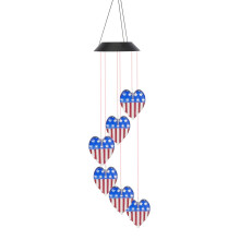 Carillon lumineux décoratif pour la maison, carillon éolien d'extérieur à couleurs changeantes, carillon éolien motorisé commémoratif, cadeau
