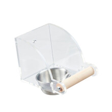 Acrylic Bird Feeder with Anti-Spill Design for Small Birds