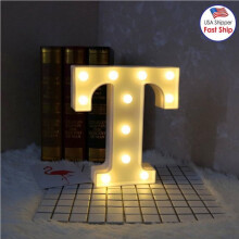 Comhartha Litreach Marquee Soilsithe LED – Soilse Aibítre le haghaidh Bainise, Breithlá, Cóisire, Nollag, Maisiúcháin Baile & Beáir – Ag
