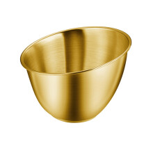 Stainless Steel Vegetable Salad Bucket Large Capacity Tableware Slanted Lettuces Serving Bowl Kitchen Cooking Gadget