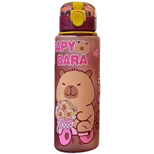 Gourde Capybara étanche avec paille, 700 ml