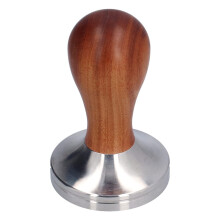 Coffee Tamper 51mm Espresso Tamper Tool, Stainless Steel Barista-Quality Hand Press Espresso Maker with Ergonomic Wooden Handle