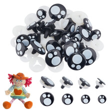 Big Safety Eyes 40 Sets (18/20/23.5/30mm) for Amigurumi, Plush, Teddy Bears – with Washers, Kawaii Craft Eyes