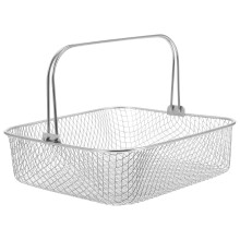 Air Fry Basket Air Fryer Basket Square Stainless Steel 1Pack 8.06X8.06X2.55In