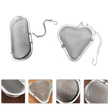 2Pcs Stainless Steel Tea Strainer Heart Shape Seasoning Balls for Loose Leaf Tea