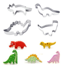 Ensemble de 4 emporte-pièces dinosaures en acier inoxydable, moules à pâtisserie DIY pour enfants, ustensiles de cuisine, 3,6 x 2 cm - Offres