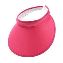 Sun Visor Hat Sweat Absorbent for Women and Men Adjustable for Sports Volleyball Rose Red