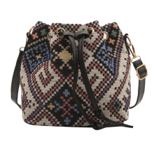Dámska vedrová taška v etnickom štýle, taška cez rameno, módna šnúrka, crossbody taška, dámska taška cez rameno, nákupná taška