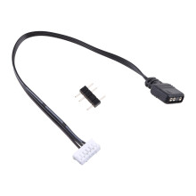 Cool Moon vifteadapterkabel 4-pins/6-pins til 5V ARGB 3-pins omformerledning for Coolmoon viftekontrolleradapterkontakt