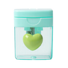 Heart Pencil Sharpeners Bulk Colored Pencil Sharpener Handheld Small Cute Pencil Sharpener Manual Green Purple Pink Pencil Sharpeners
