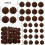 Velvet Christmas Balls Set 46 Pcs Coffee 1