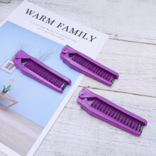 Travel Hairbrush Folding Double Headed Purple ABS 5Pcs