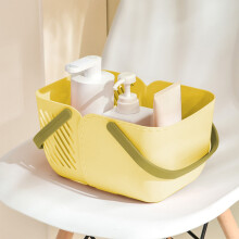 Portable Storage Basket Multi Purpose Organizer with Ventilated Design for Laundry and Bathroom Essentials Swimming Gear and Grocery Shopping